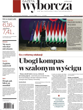 Cover of Gazeta Wyborcza Stoleczna