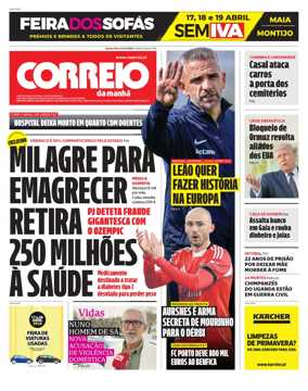 Cover of Correio da Manha