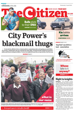 Cover of The Citizen (KZN)