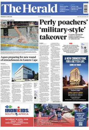 Cover of The Herald (South Africa)