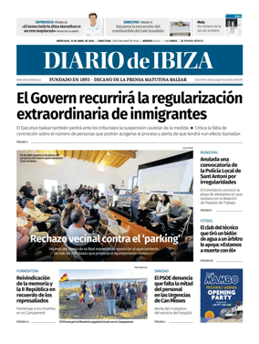 Cover of Diario de Ibiza
