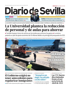 Cover of Diario de Sevilla