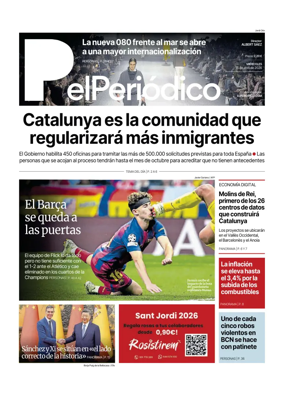 Cover of El Periodico - Castellano