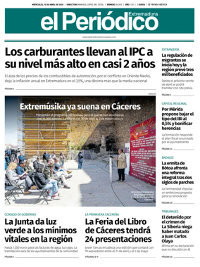 Cover of El Periodico Extremadura