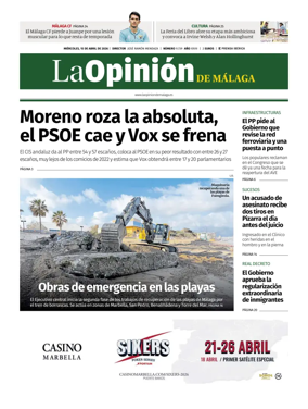 Cover of La Opinion de Malaga
