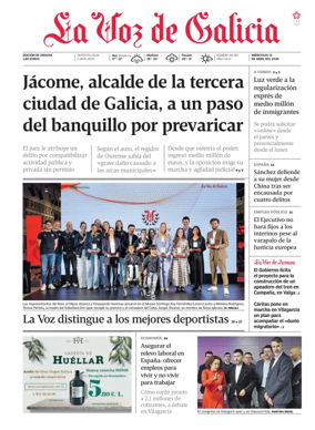 Cover of La Voz de Galicia (Arousa)