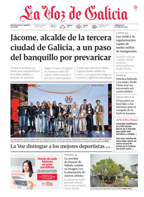 Cover of La Voz de Galicia (Deza)