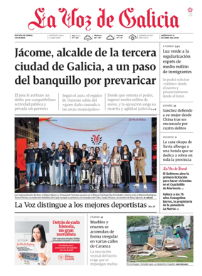 Cover of La Voz de Galicia (Ferrol)