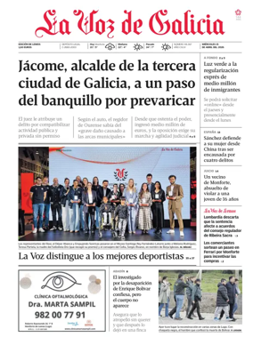 Cover of La Voz de Galicia (Monforte)