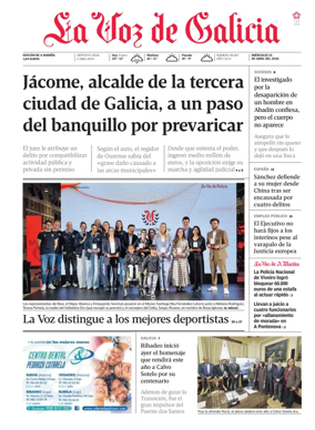 Cover of La Voz de Galicia (Viveiro)