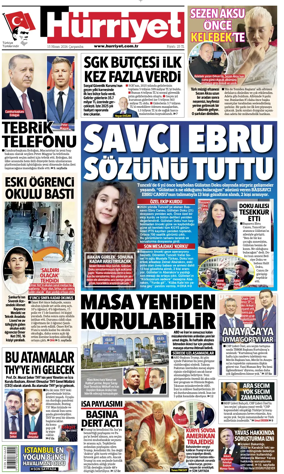 Cover of Hurriyet