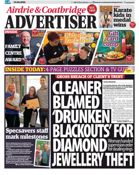 Cover of Airdrie & Coatbridge Advertiser