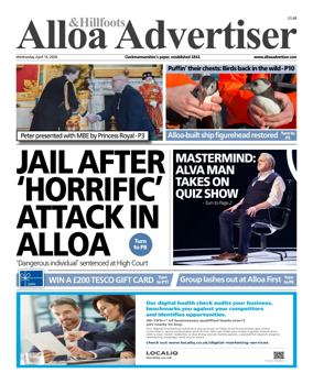Cover of Alloa Advertiser