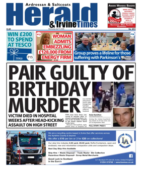 Cover of Ardrossan & Saltcoats Herald