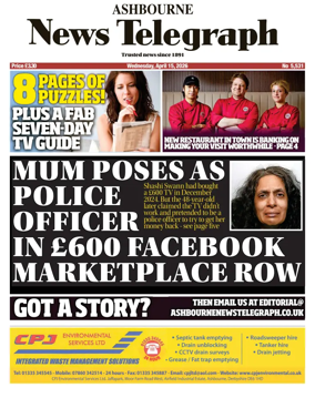 Cover of Ashbourne News Telegraph