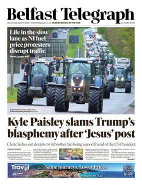 Cover of Belfast Telegraph