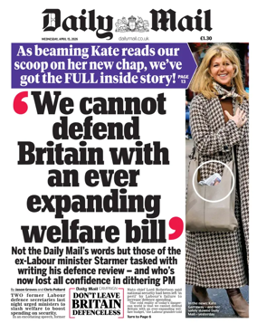 Cover of Daily Mail