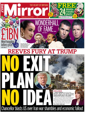 Cover of Daily Mirror