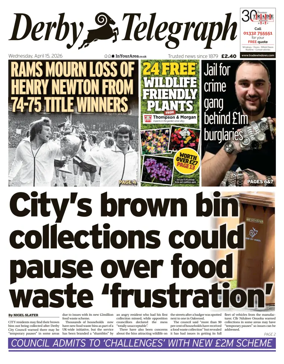 Cover of Derby Telegraph