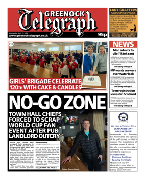 Cover of Greenock Telegraph