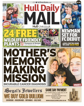 Cover of Hull Daily Mail