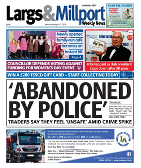 Cover of Largs & Millport Weekly News