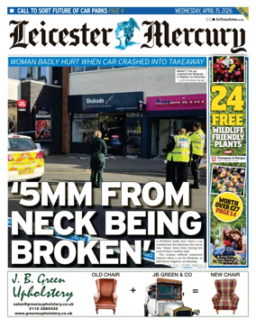 Cover of Leicester Mercury
