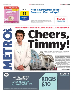Cover of Metro (UK)