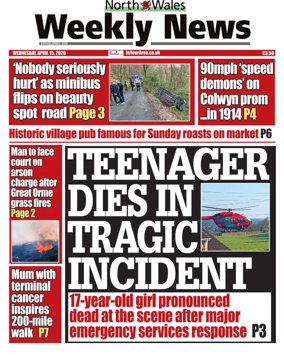 Cover of North Wales Weekly News