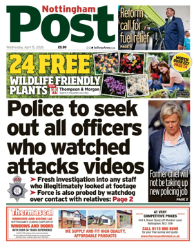 Cover of Nottingham Post