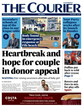 Cover of The Courier & Advertiser (Fife Edition)