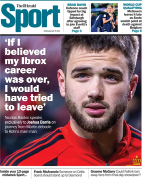 Cover of Herald Sport