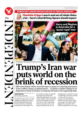 Cover of The Independent