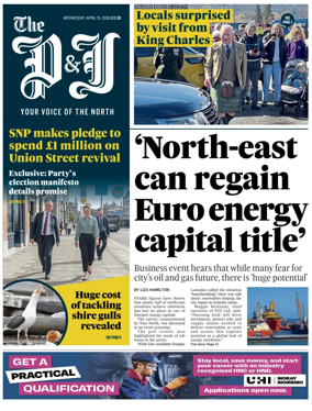 Cover of The Press and Journal (Aberdeen and Aberdeenshire)