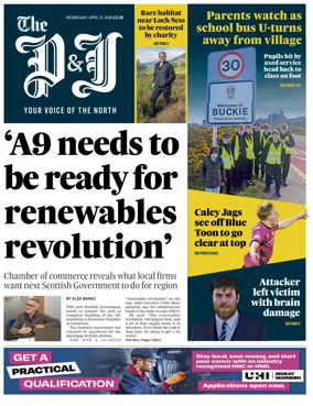 Cover of The Press and Journal (Inverness Highlands and Islands)