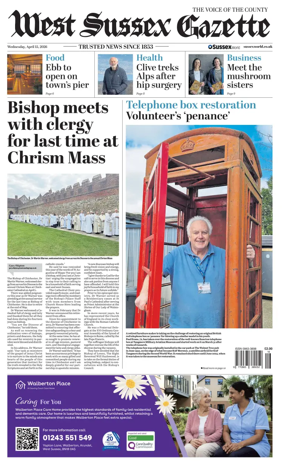 Cover of West Sussex Gazette