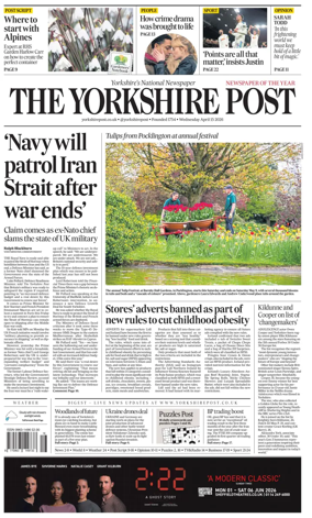 Cover of Yorkshire Post