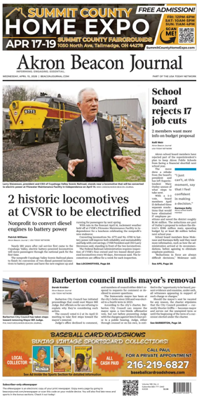 Cover of Akron Beacon Journal