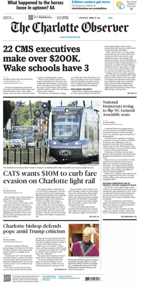 Cover of The Charlotte Observer