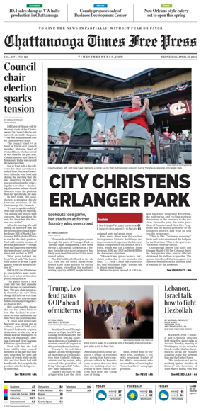 Cover of Chattanooga Times Free Press