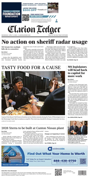 Cover of Clarion Ledger