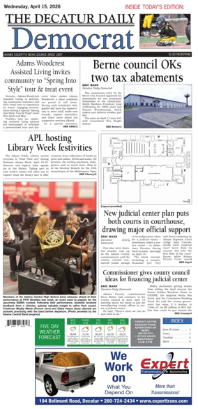 Cover of The Decatur Daily Democrat