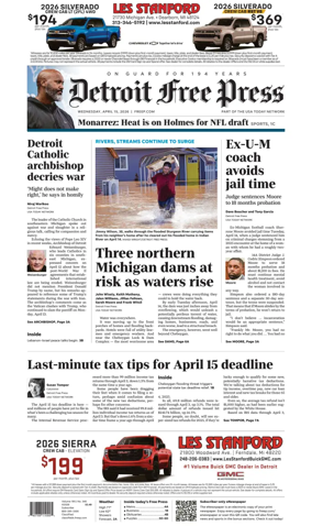 Cover of Detroit Free Press