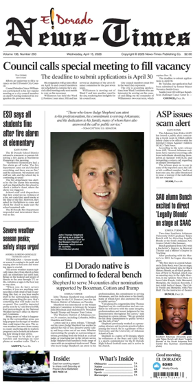 Cover of El Dorado News-Times (VCID - Camden News)