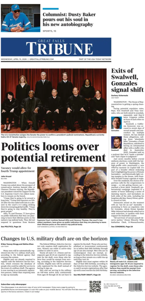 Cover of Great Falls Tribune