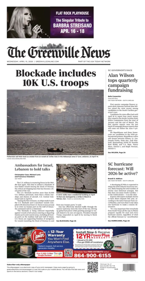 Cover of The Greenville News