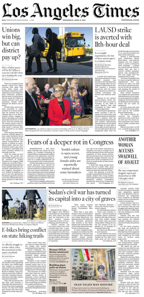Cover of Los Angeles Times