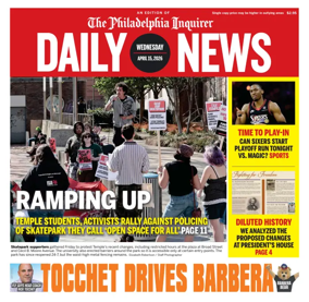 Cover of Philadelphia Daily News