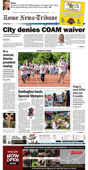 Cover of Rome News-Tribune