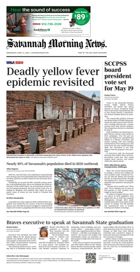 Cover of Savannah Morning News